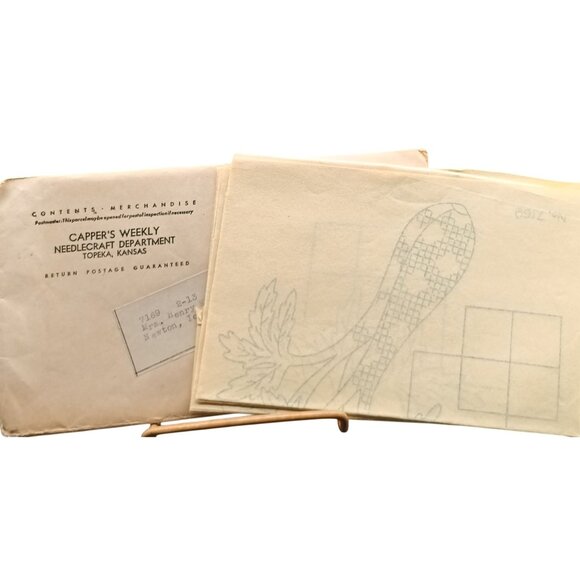 Vintage Cappers Weekly Vegetables Needlecraft Transfer Patterns Topeka Kansas - Picture 2 of 2
